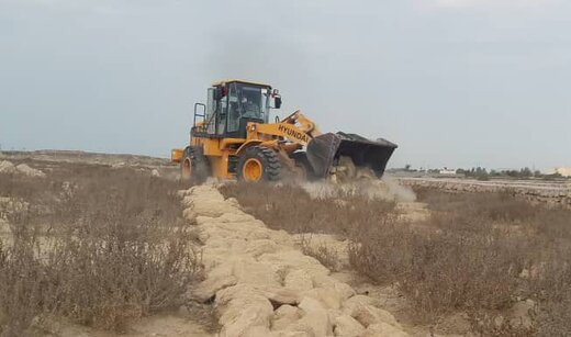 رفع تصرف ۱۹.۴هزار مترمربع  اراضی خالصه دولتی به ارزش ۱۹.۴میلیارد ریال در روستای کردوا قشم