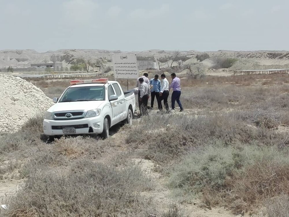 رفع تصرف ۱۹.۴هزار مترمربع  اراضی خالصه دولتی به ارزش ۱۹.۴میلیارد ریال در روستای کردوا قشم