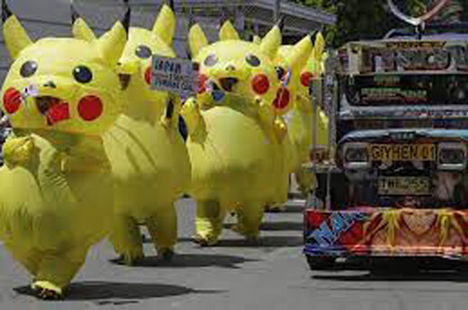 ببینید | پوشش جالب فعالان محیط زیست در فیلیپین