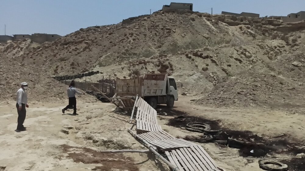 ۱۰هکتار اراضی خالصه دولتی به ارزش ۱۰۰میلیارد ریال در روستای رمچاه قشم رفع تصرف شد
