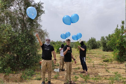 ببینید | کابوس این روزهای صهیونیست‎ها، بادکنک‌های آتش‌زای فلسطینی‌ها