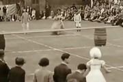 ببینید | ۱۵۰ سال پیش اینگونه تنیس بازی می‌کردند