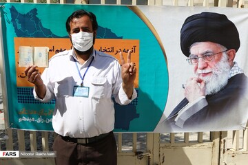 تصاویری از اخذ رأی از کادر درمان در شهرکرد