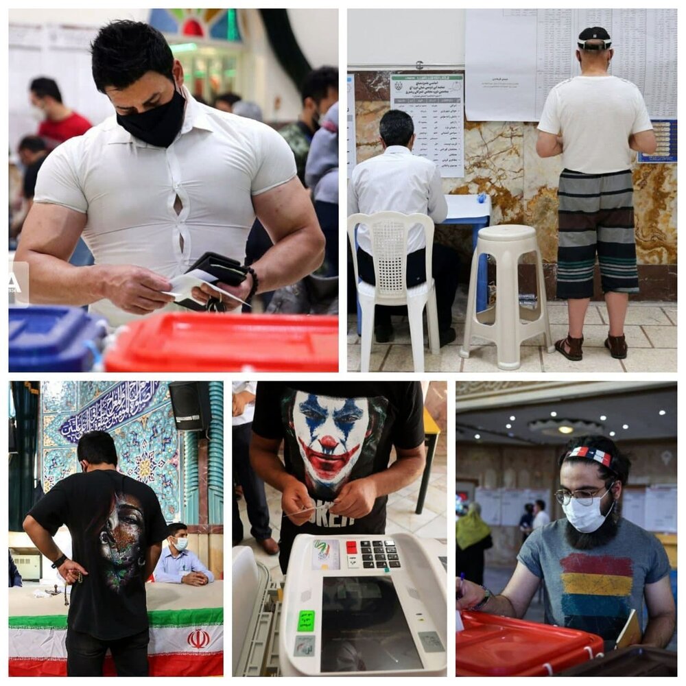 عکس | ظاهرهای متفاوت در انتخابات ریاست جمهوری ۱۴۰۰