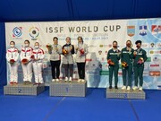 قهرمانی زنان ایران در تفنگ جام جهانی تیراندازی