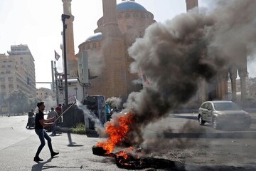 لبنانی‌ها به خیابان‌ها آمدند/ارتش وارد عمل شد