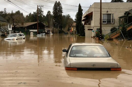 ببینید | تصاویر باورنکردنی از سیل شدید در میشیگان