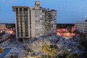 ببینید | جدیدترین تصاویر از محل ریزش برج مسکونی در فلوریدا