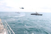 قدرت نمایی ناوهای موشک انداز و سامانه‌های جنگ الکترونیک ارتش در دریای خزر