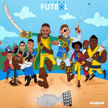 ببینید: حمله مدعیان کوپا آمریکا به جزیره گنج!