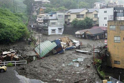 ببینید | لحظه هولناک رانش زمین در ژاپن