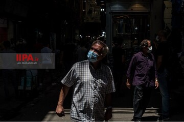 شلوغی بازار تهران در شرایط قرمز کرونا