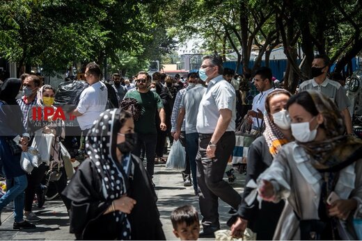 شلوغی بازار تهران در شرایط قرمز کرونا