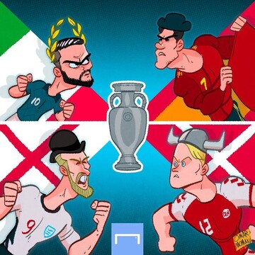 ببینید: چهار مدعی اروپایی برای یک جام!