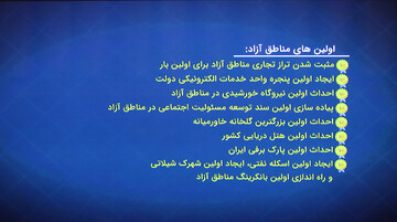 آیین افتتاح طرح های ملی سازمان مناطق آزاد و ویژه اقتصادی کشور