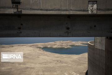 تصاویر | وضعیت بحرانی آب در سدهای خوزستان