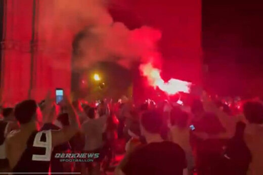 ببینید | جشن و پایکوبی هواداران بارسلونا پس از قهرمانی مسی در کوپا