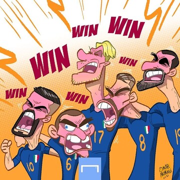 ببینید: فریاد پیروزی لاجوردی‌ها در ومبلی لندن!