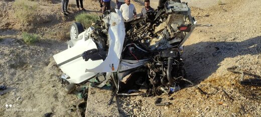 ۴ مصدوم در اثر واژگونی خودرو سمند در محور آبادان به ماهشهر