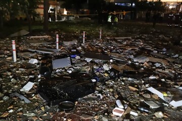 گزارش تصویری از حادثه انفجار در یک ساختمان واقع در محله شهران جنوبی