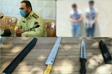 عوامل نزاع و درگیری با قمه در نقده دستگیر شدند