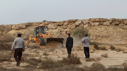  رفع تصرف ۲۴هزار مترمربع اراضی خالصه دولتی به ارزش ۱۲۰میلیارد ریال در روستای نقاشه قشم 