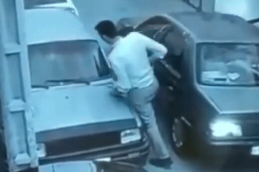 ببینید | زیر گرفتن پلیس توسط چند سارق در مشهد!