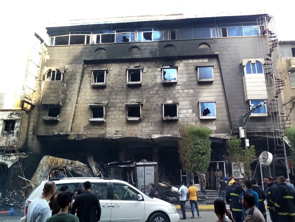 آتش‌سوزی در هتل کربلا،یک کودک سوخت/عکس