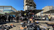 ببینید | تصاویری جدید از محل حمله تروریستی و مرگبار در بازار بغداد