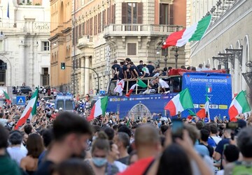 قهرمانی یورو مقصر شیوع دوباره کرونا در ایتالیا