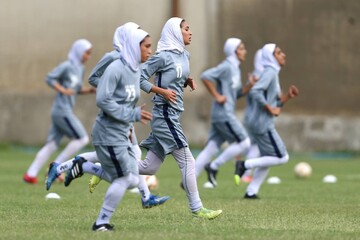 تمرین شاداب #تیم_ملی فوتبال زنان ایران در اصفهان