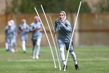 تمرین شاداب #تیم_ملی فوتبال زنان ایران در اصفهان