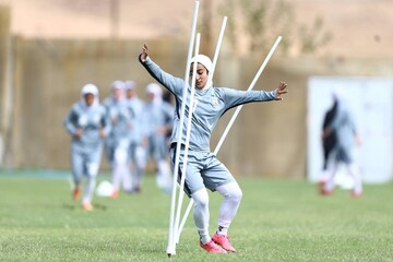 تمرین شاداب #تیم_ملی فوتبال زنان ایران در اصفهان