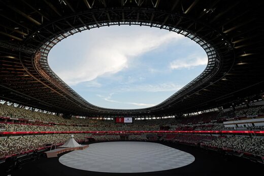 آخرین قاب‌ها از آماده‌سازی مراسم افتتاحیه المپیک 2020 توکیو