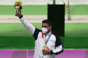 Iran wins its first Tokyo Olympics gold in shooting