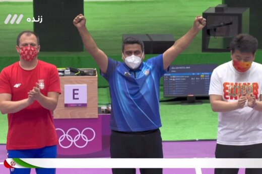 ببینید | لحظه تاریخی کسب اولین مدال تیراندازی ایران در المپیک
