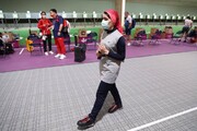 تصاویر | رقابت هانیه رستمیان در مرحله مقدماتی تیراندازی زنان در المپیک