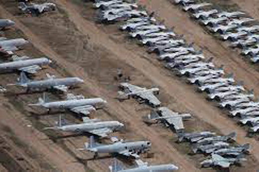 ببینید | قبرستان جنگنده‌های آمریکایی