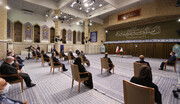 تصویری از  آخرین دیدار روحانی و هیئت دولت دوازدهم با رهبر انقلاب
