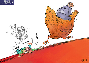 ببینید مرغ رو هم از سفره مردم دزدیدن!