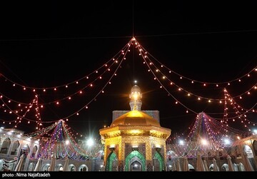 حرم مطهر رضوی در آستانه عید غدیر