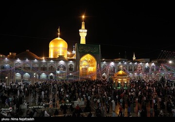 حرم مطهر رضوی در آستانه عید غدیر