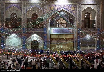 حرم مطهر رضوی در آستانه عید غدیر