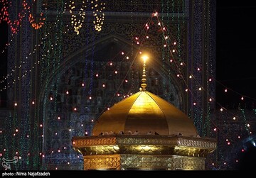 حرم مطهر رضوی در آستانه عید غدیر