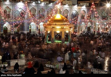 حرم مطهر رضوی در آستانه عید غدیر