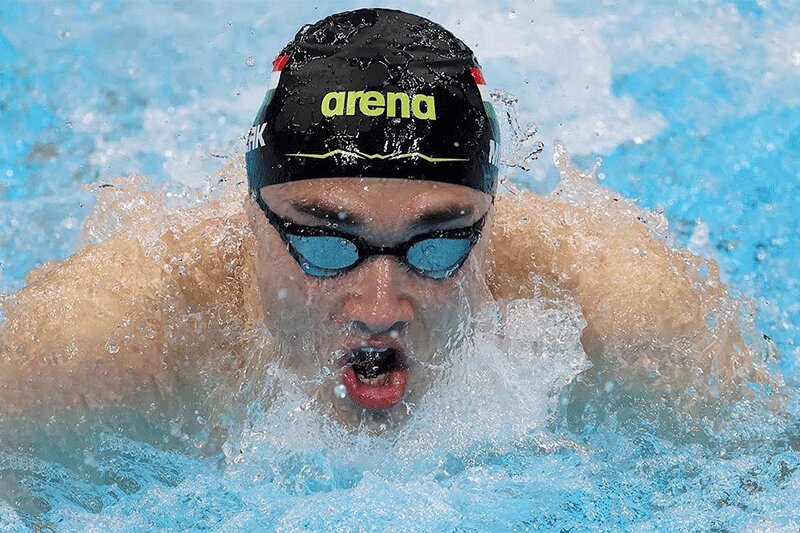 ببینید | لحظه شکسته شدن رکورد المپیک شنا 200 متر قورباغه توسط نماینده مجارستان