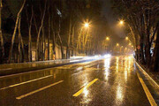 ببینید | قابی جالب از باران چله‌تابستان در تهران