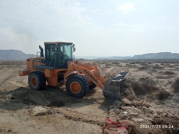 رفع تصرف ۲۴.۸هزار مترمربع اراضی خالصه دولتی به ارزش ۲۴.۸میلیارد ریال در روستای کانی قشم 