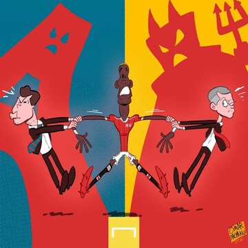 ببینید پوگبا داره نصف میشه!