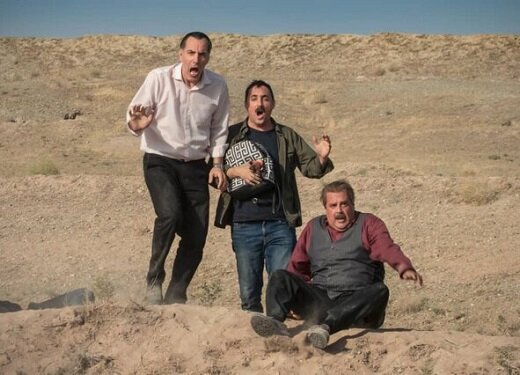 لحظات کمدی با بازیگران «دودکش ۲» در شهرک سینمایی دفاع مقدس/ عکس 
